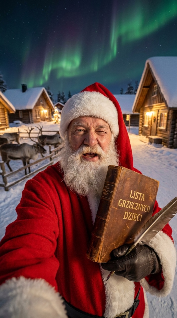 Lista grzecznych — kadr z filmu z życzeniami